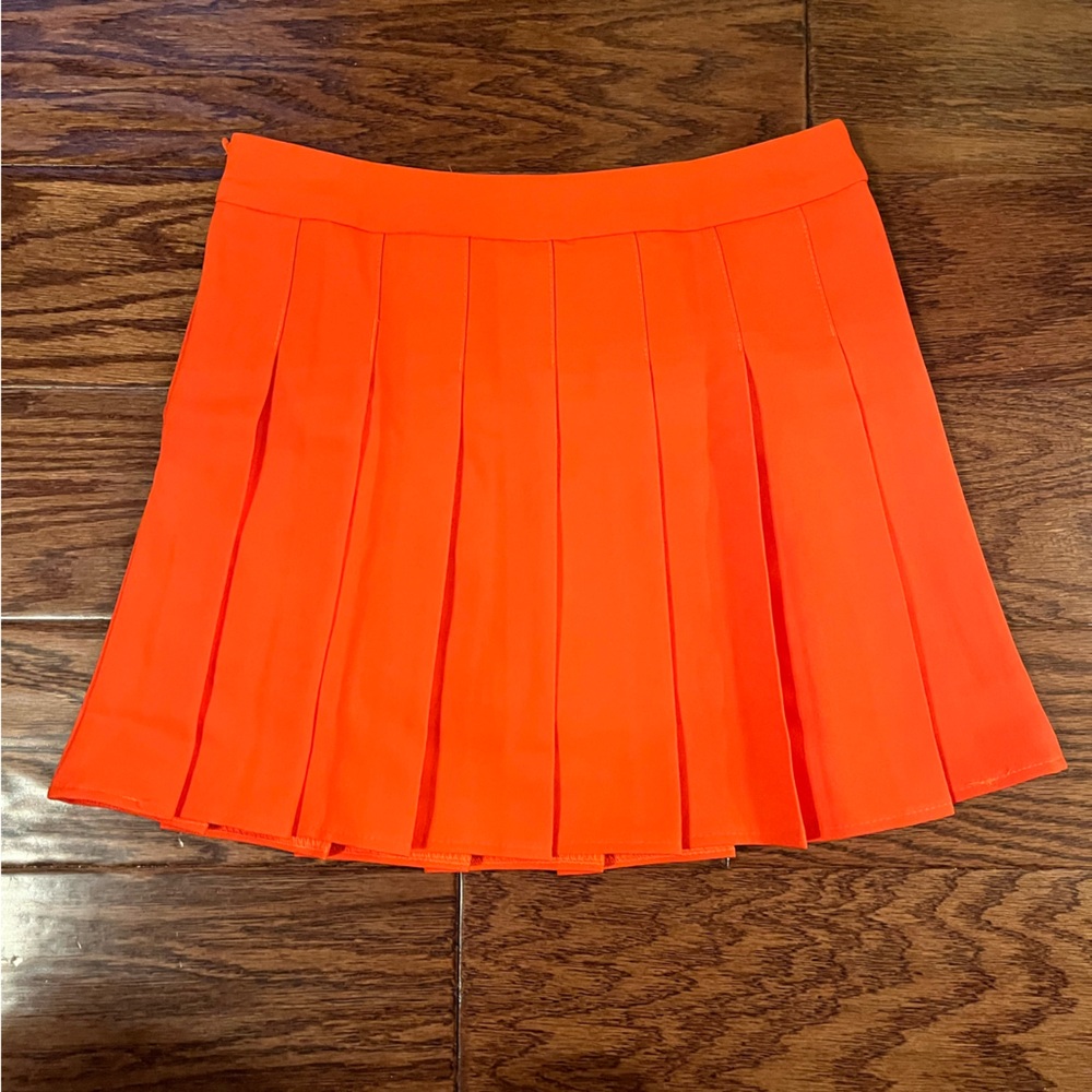 Orange Pleated Skort size Small